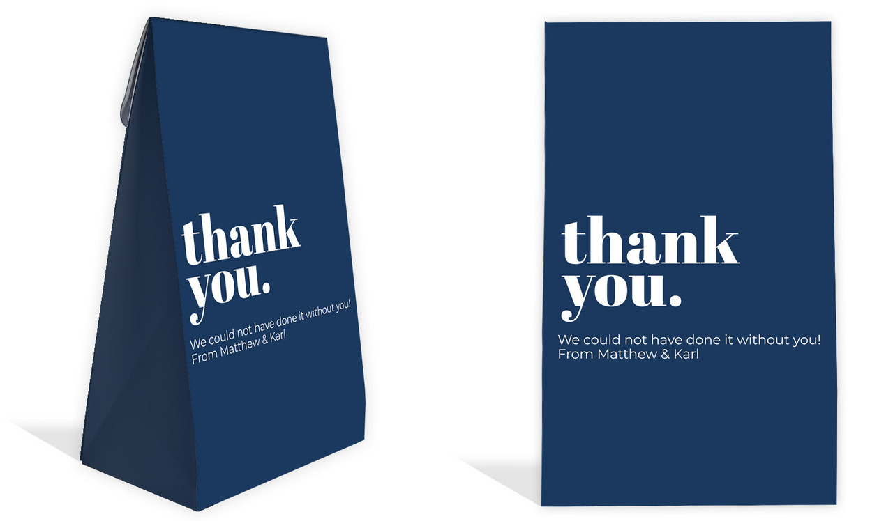 Bold Personalised Gusset Favour Bag