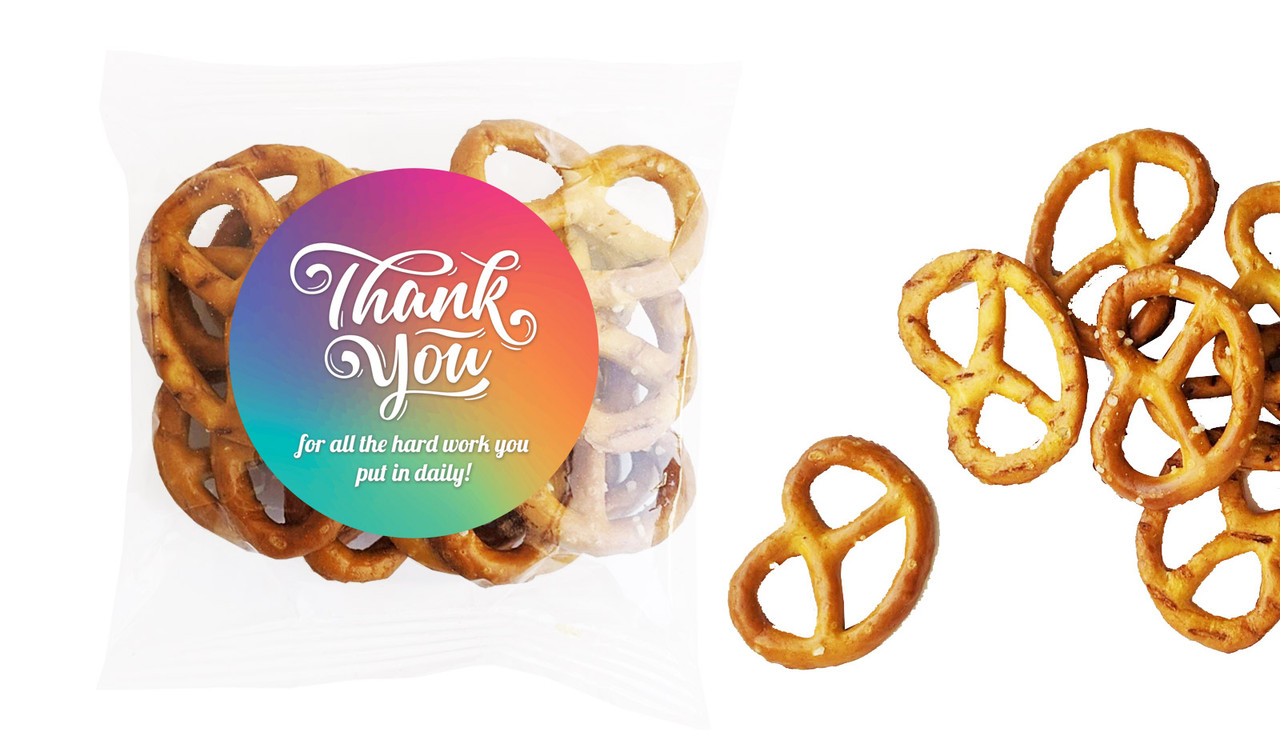 Colourful Personalised Bag Of Pretzels