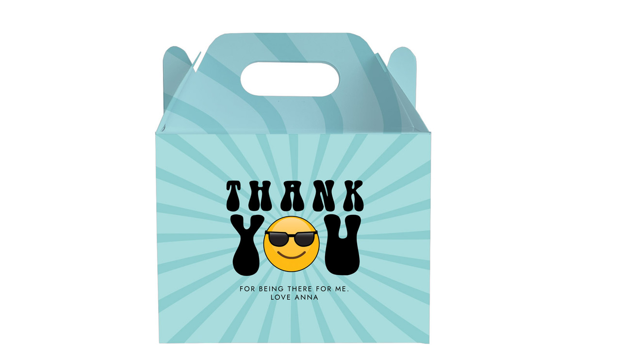 Emoji Personalised Gable Favour Box