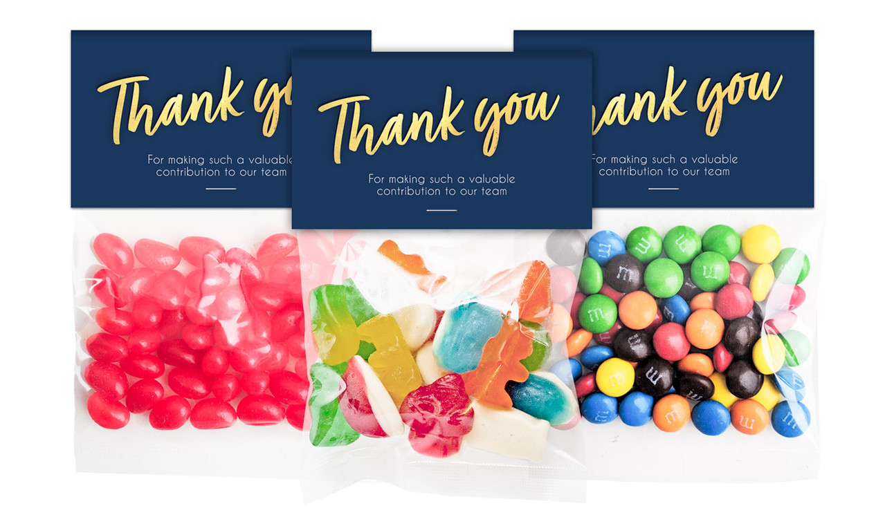 Golden Personalised Lolly Bag With Topper