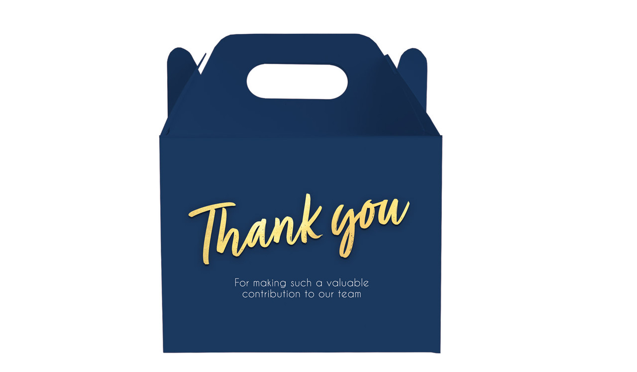 Golden Personalised Gable Favour Box