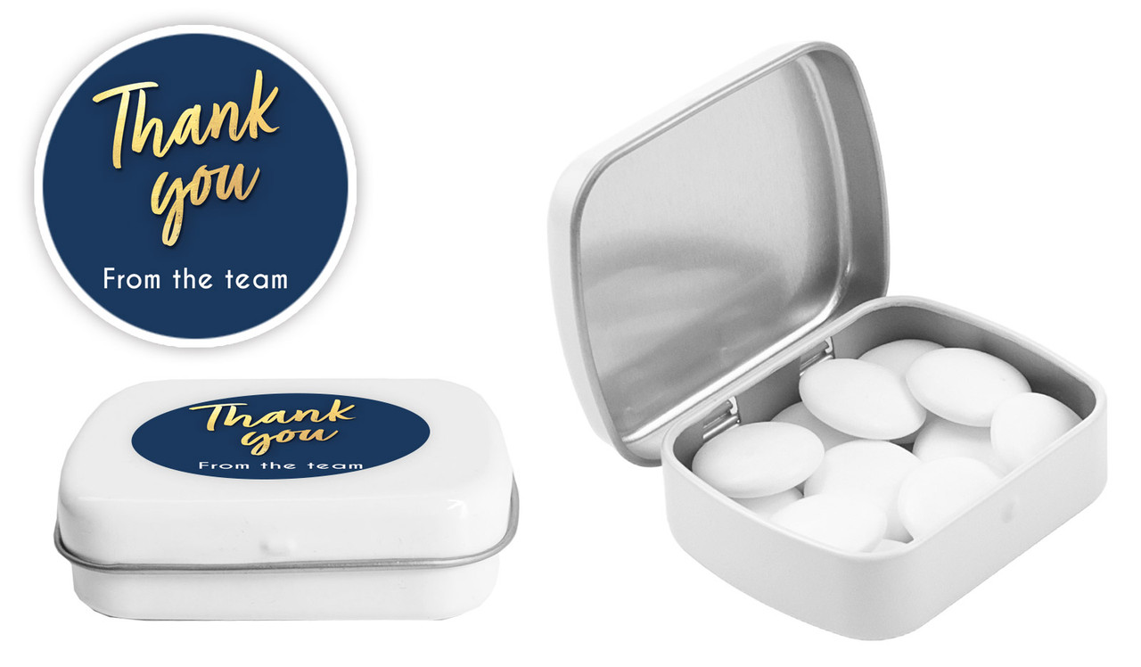 Golden Personalised Mint Tins