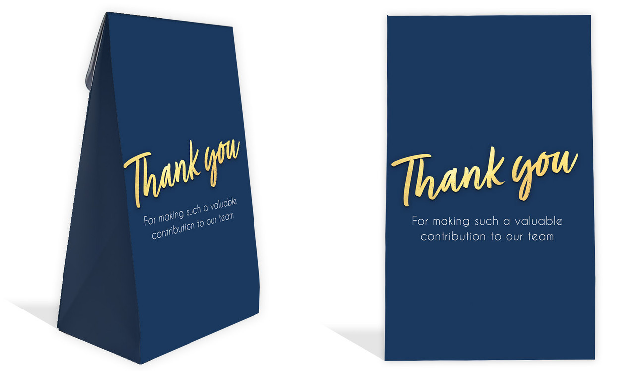 Golden Personalised Gusset Favour Bag