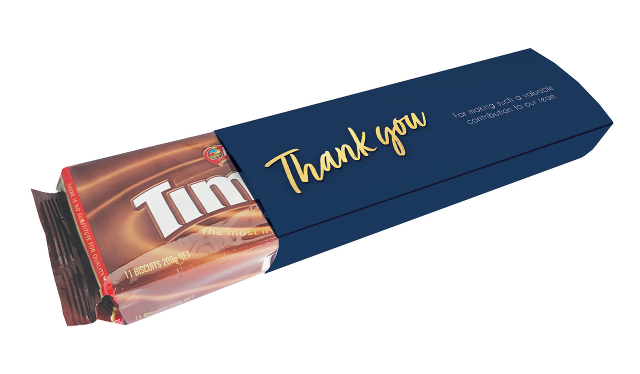 Golden Thank You Custom Packet Of TimTams TM