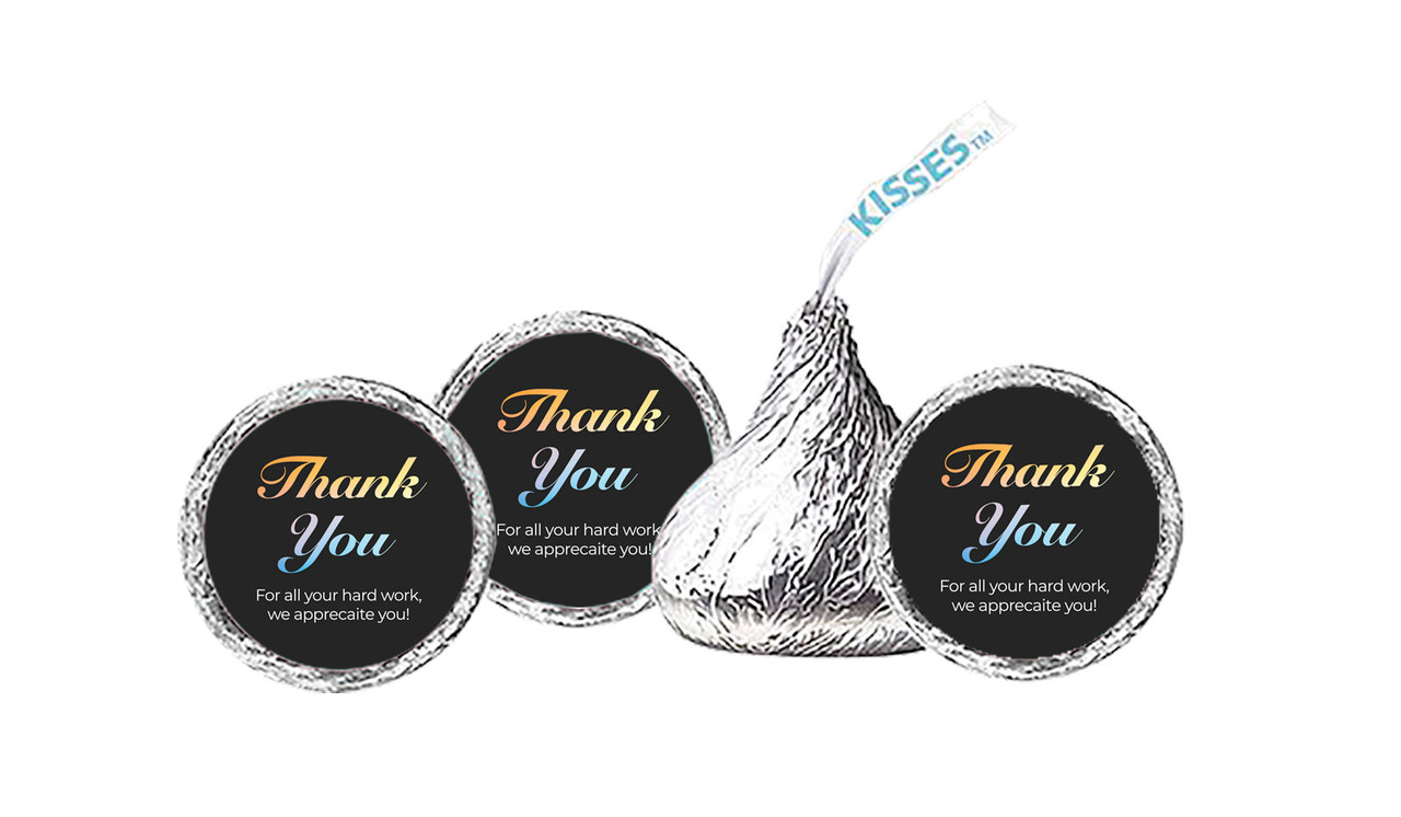 Gradient Personalised Thank You Hershey's Kisses