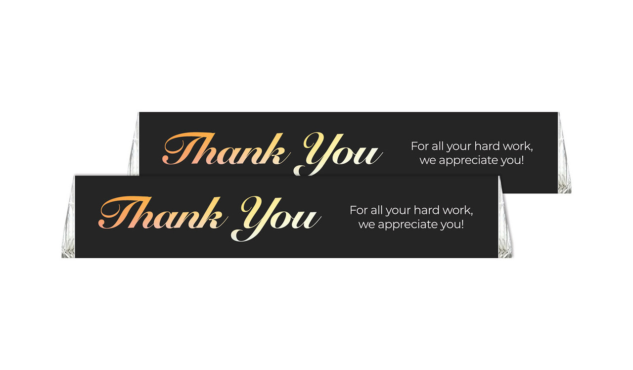 Gradient Personalised Toblerone Thank You Chocolates 50g