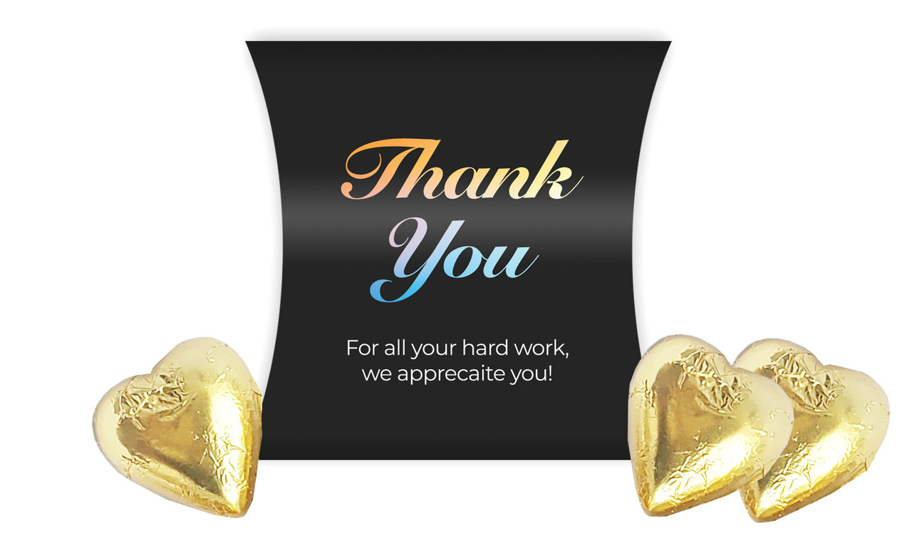 Gradient Thank You Personalised Pillow Boxes