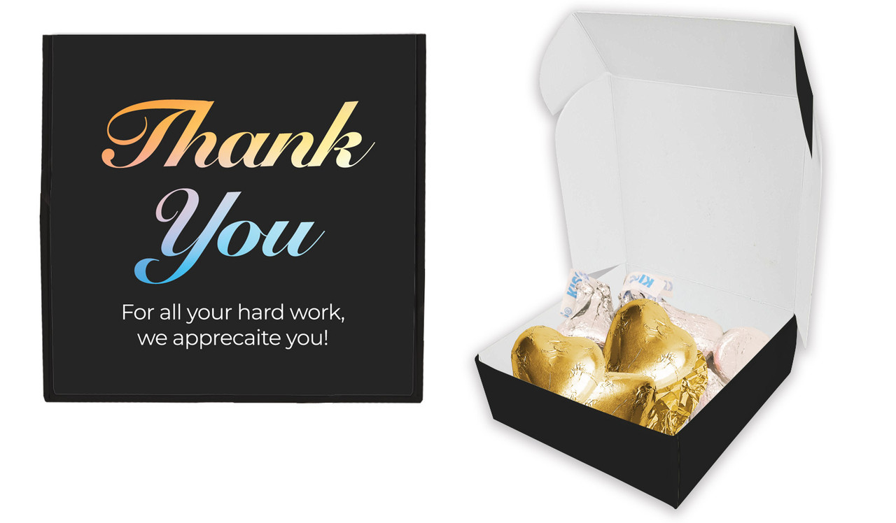 Gradient Thank You Personalised Hugs And Kisses Box