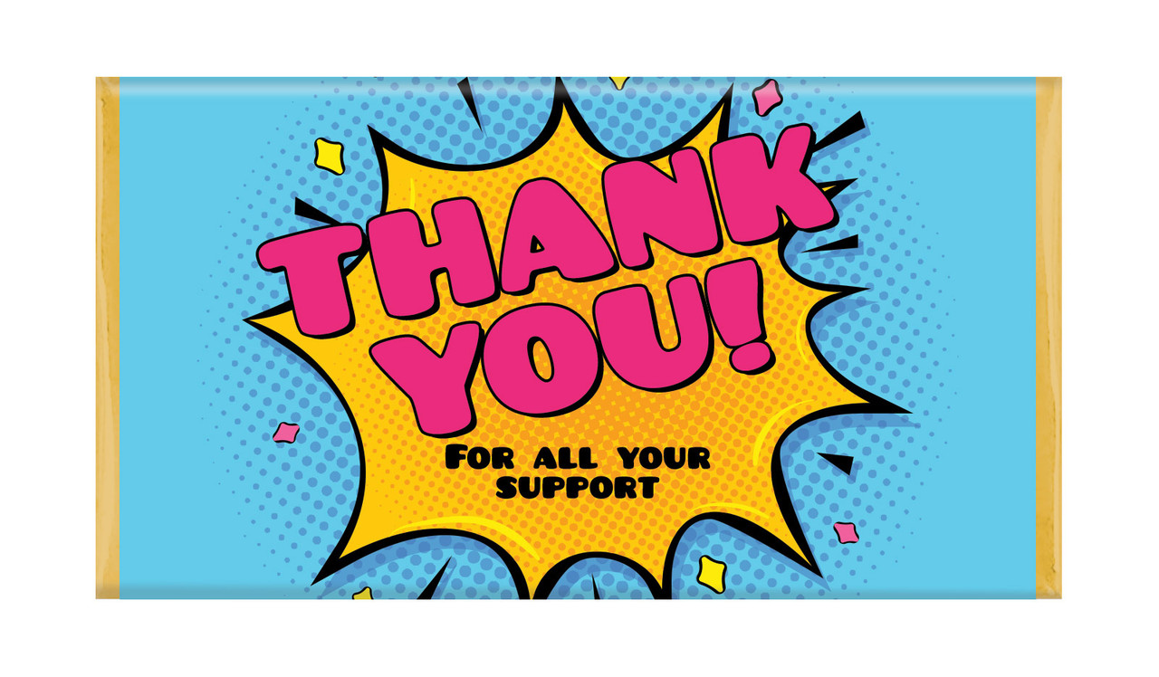 Starburst Thank You Personalised Chocolate Bars