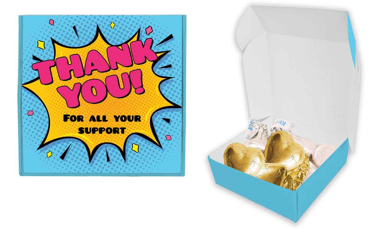 Starburst Thank You Personalised Hugs And Kisses Box