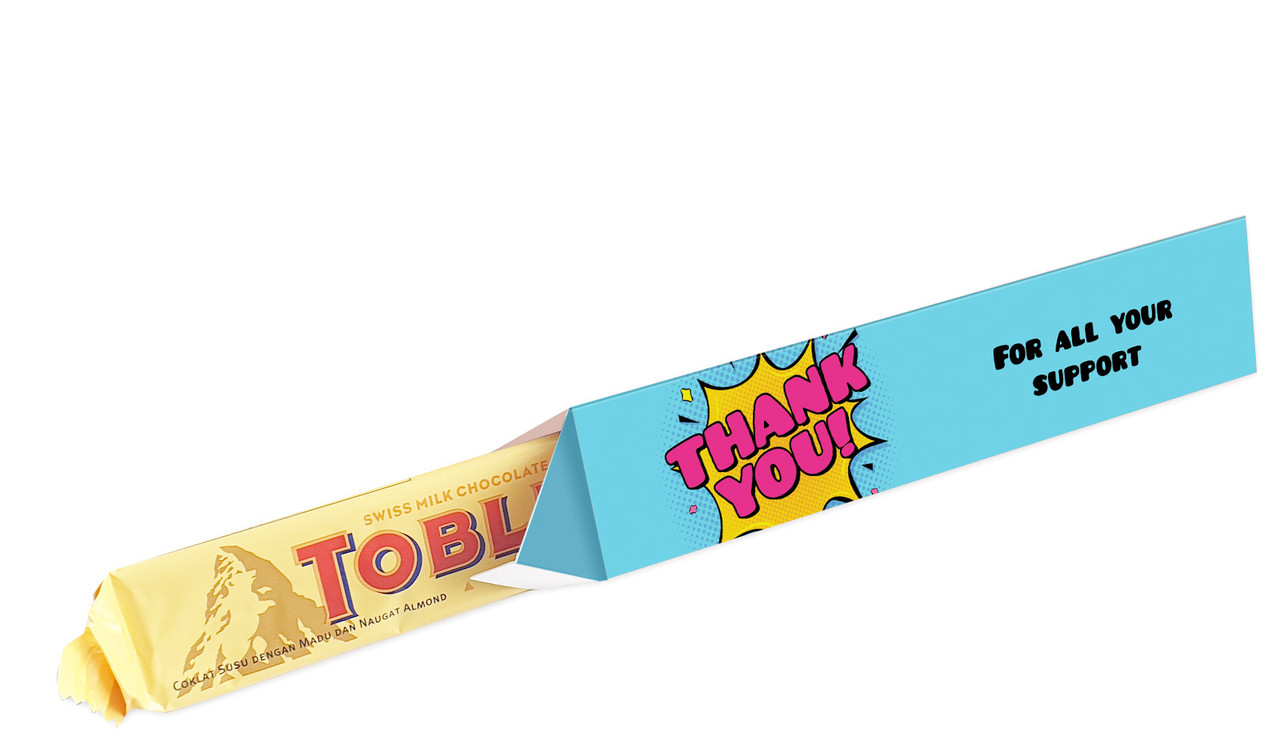 Starburst Thank You Toblerone Bar In A Box