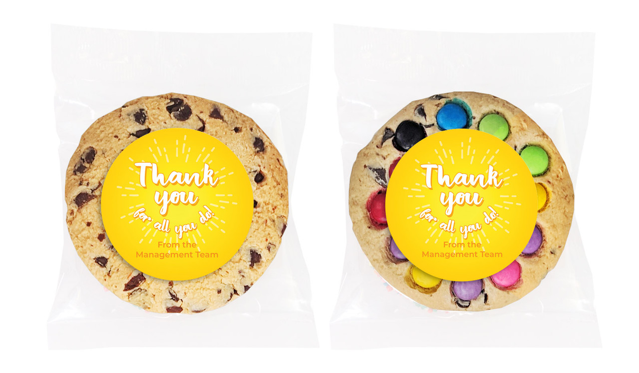 Sunny Thank You Personalised Cookies