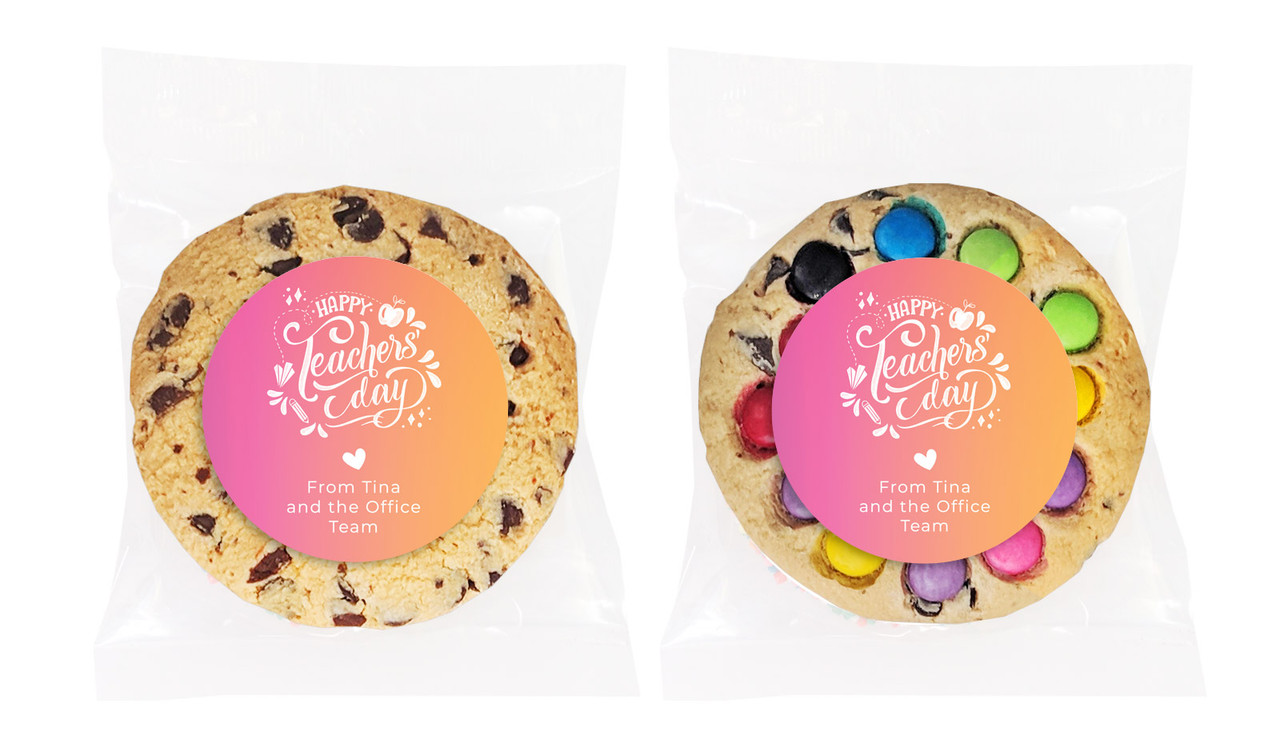 Gradient Teachers Day Personalised Cookies