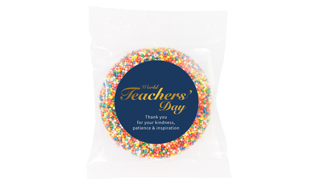 Simple Blue Teachers Day Chocolate Freckle