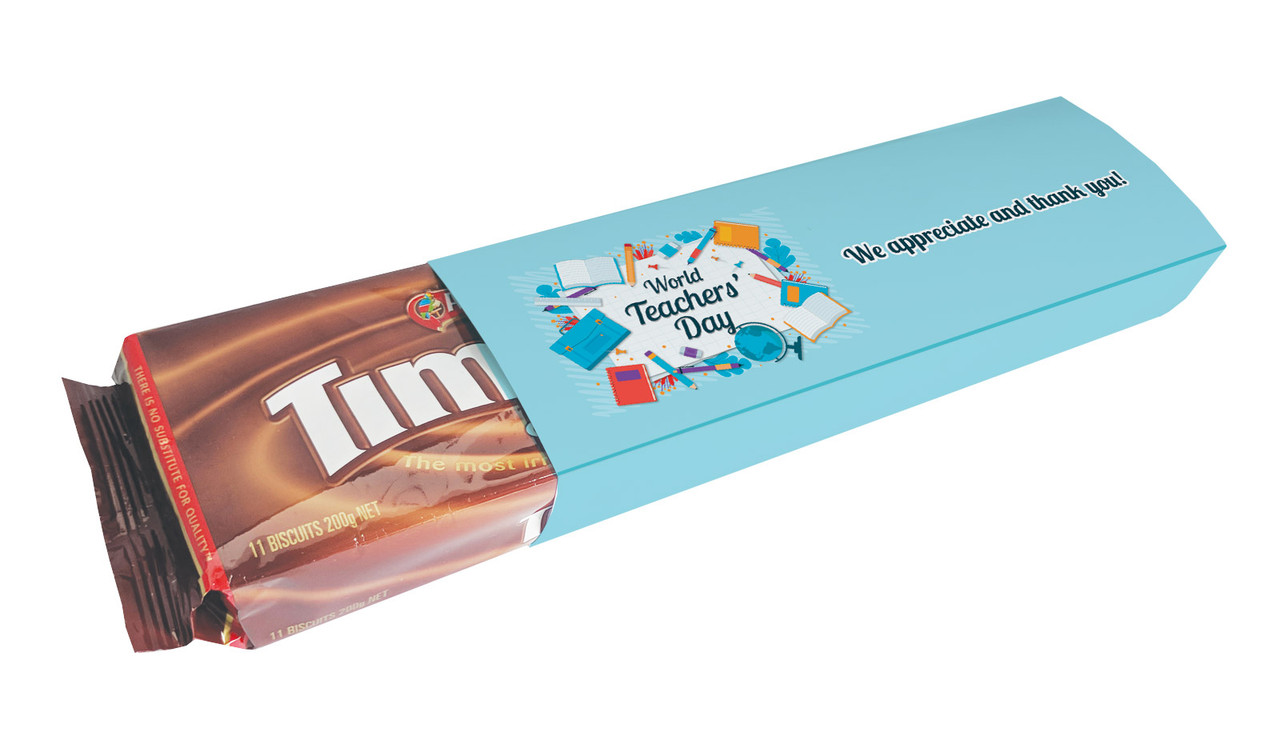 Books Teachers Day Custom Packet Of TimTams TM