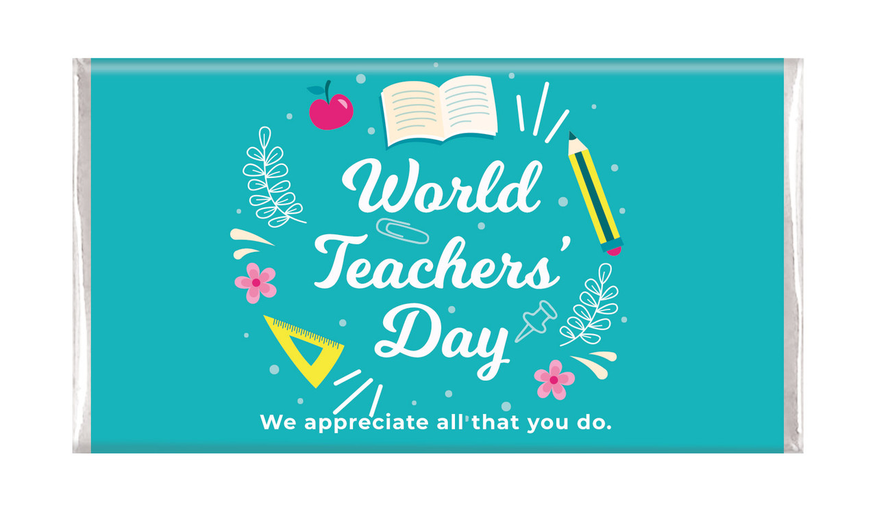 Fun Teachers Day Personalised Chocolate Bars