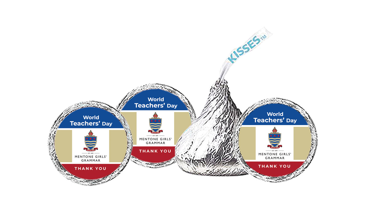 School Colours Personalised Teachers Day Hershey's Kisses
