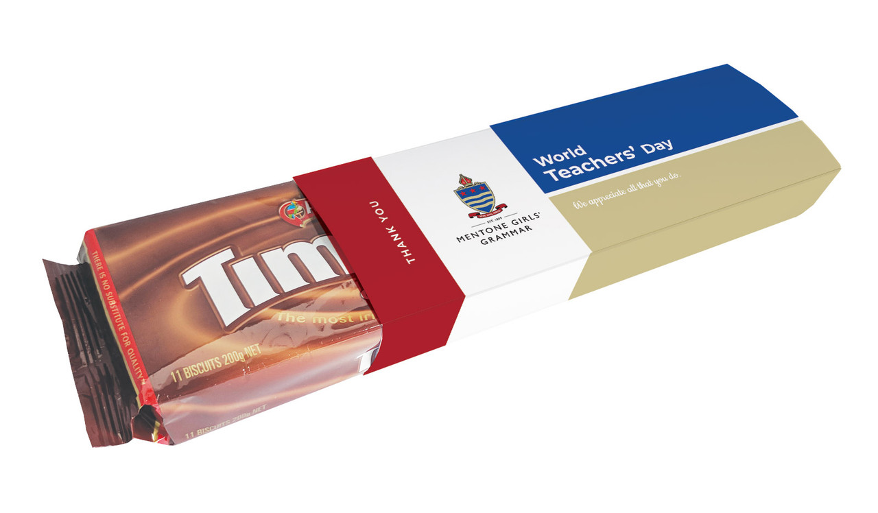 School Colours Teachers Day Custom Packet Of TimTams TM