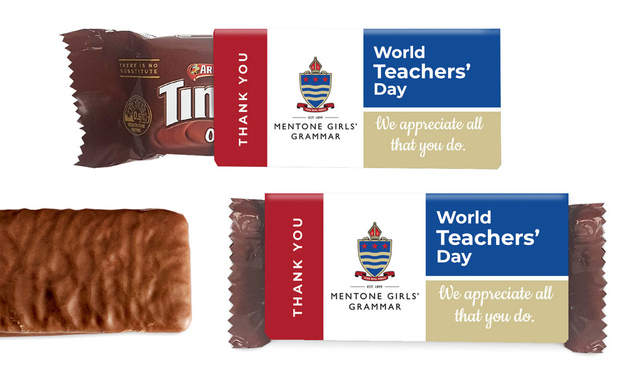 School Colours Teachers Day Individual TimTam TM (Box Of 150)