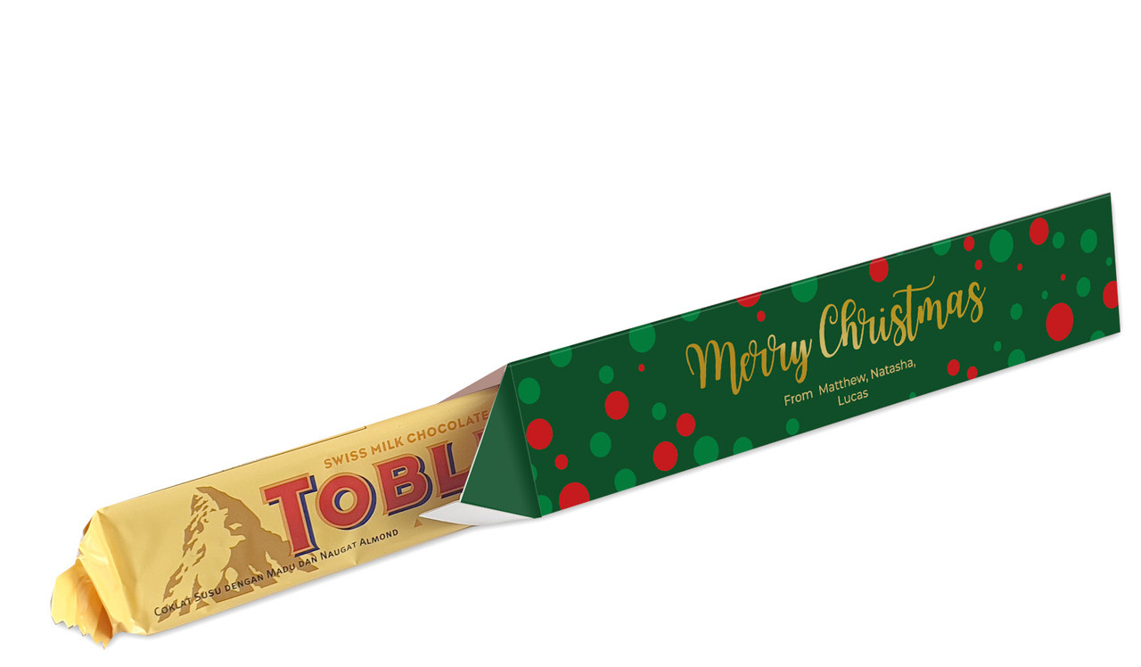 Xmas Dots Christmas Toblerone Bar In A Box