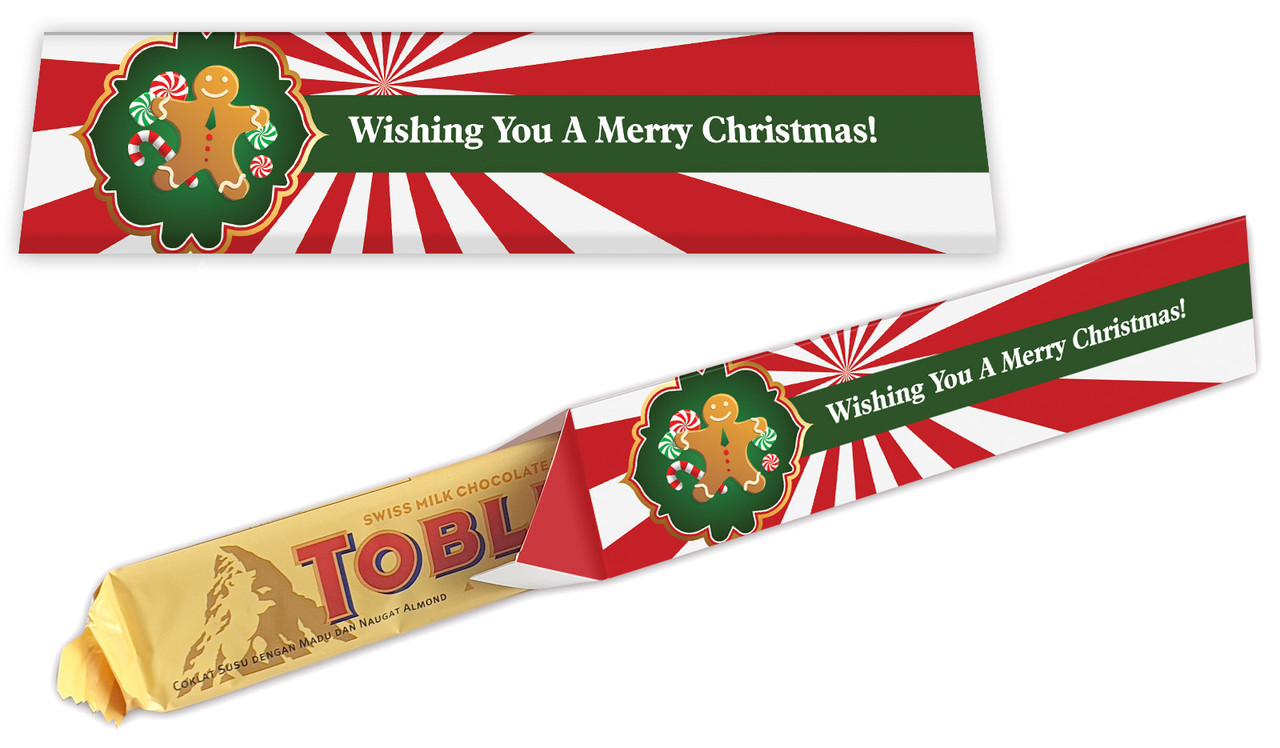 Gingerbread Man Christmas Toblerone Bar In A Box