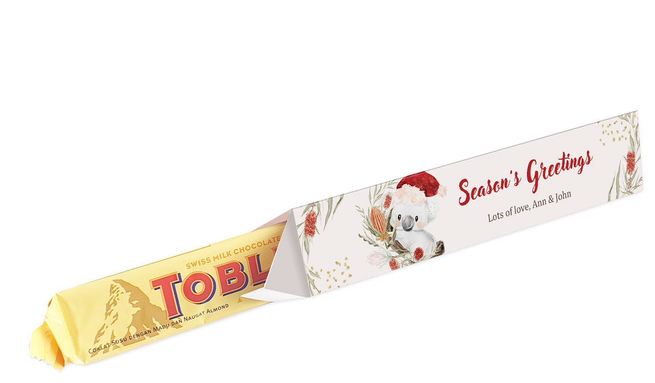 Koala Christmas Toblerone Bar In A Box