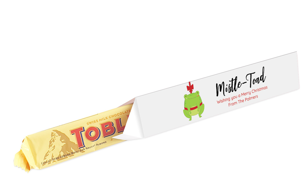 Glitter Christmas Toblerone Bar In A Box