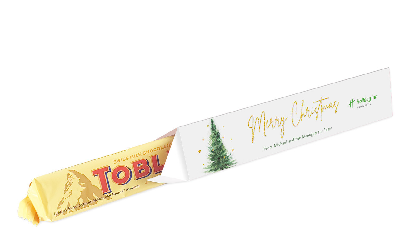 Simple Spruce Christmas Toblerone Bar In A Box