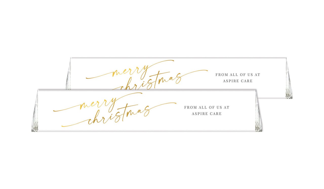 Golden Script Christmas Personalised Toblerone Bar 50g