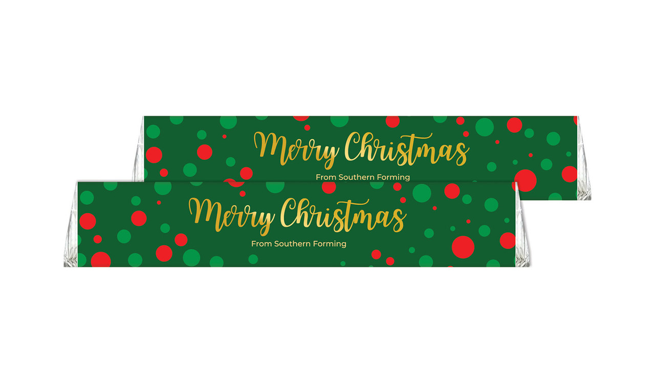 Xmas Dots Christmas Personalised Toblerone Bar 50g