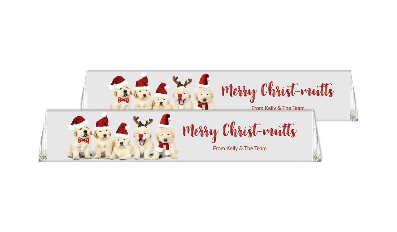 Gorgeous Puppies Christmas Personalised Toblerone Bar 50g