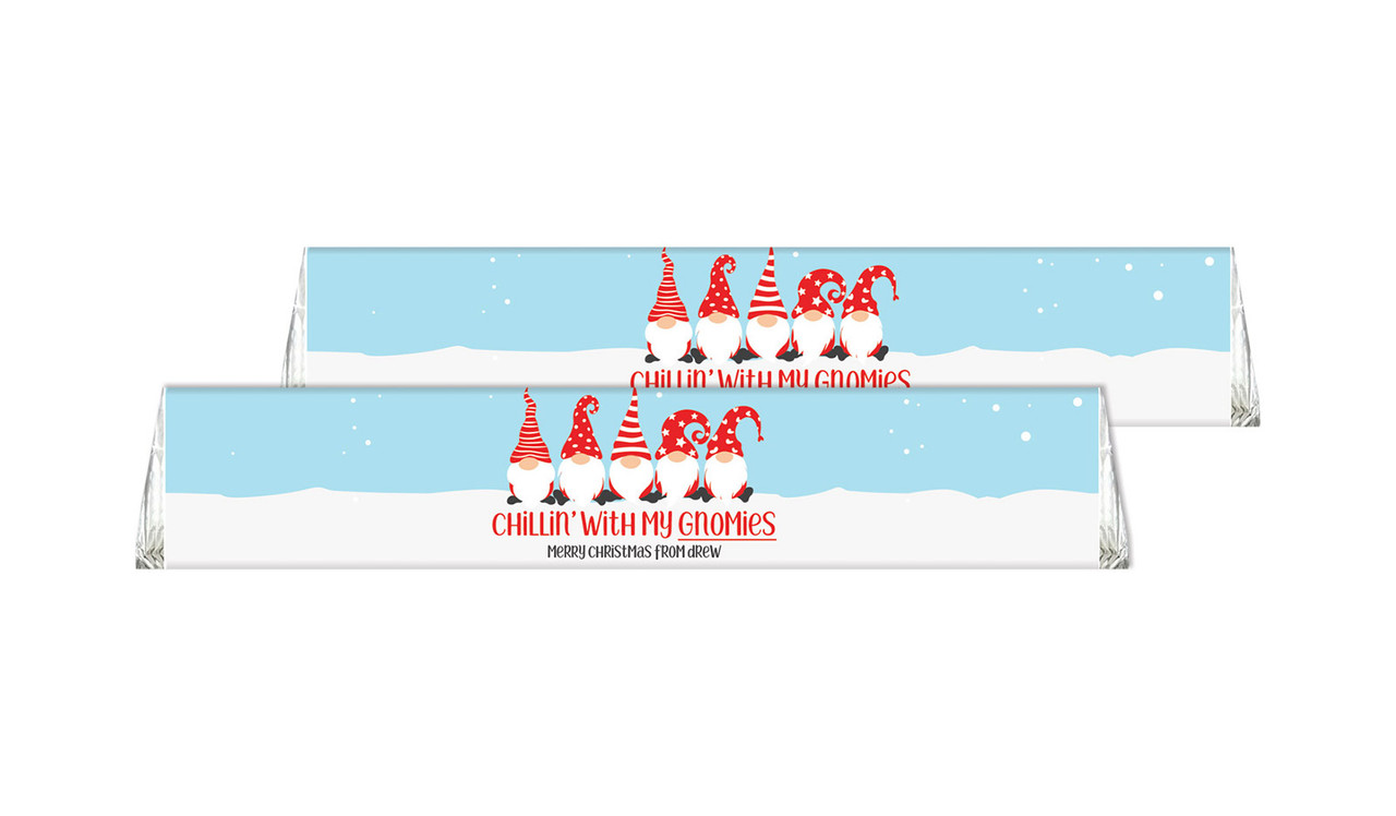 Gnomies Christmas Personalised Toblerone Bar 50g