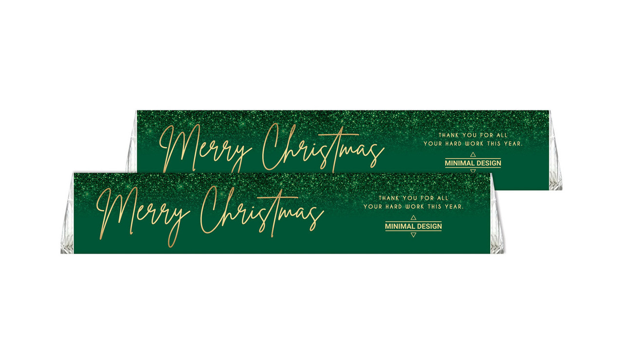 Glitter Christmas Personalised Toblerone Bar 50g