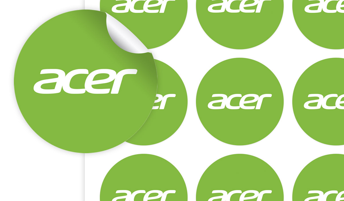 Sheet Of Branded Large Labels