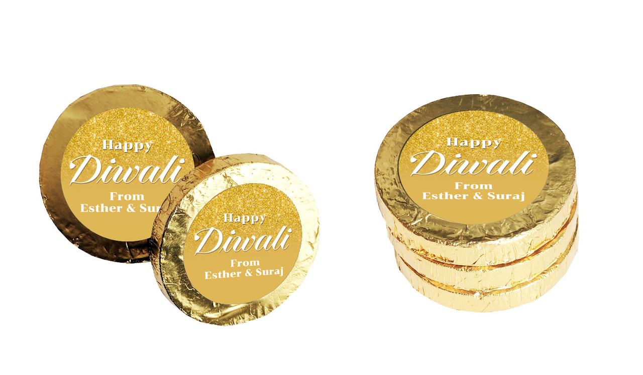 Gold Dust Diwali Chocolate Coins (Gold Or Silver)