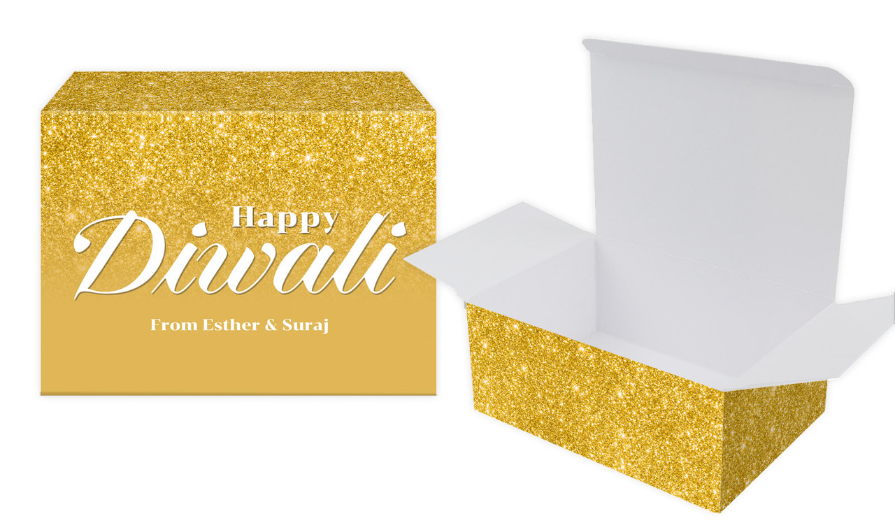 Gold Dust Diwali Personalised Tuck Gift Box