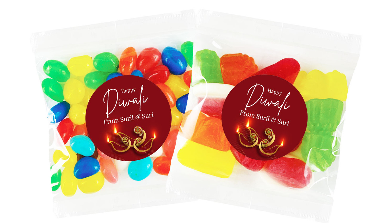 Elegant Lantern Diwali Personalised Lolly Bag