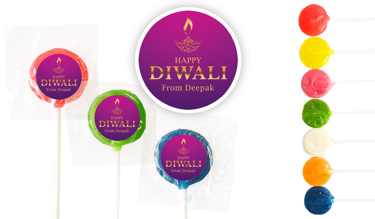 Purple Diwali Custom Mini Pops