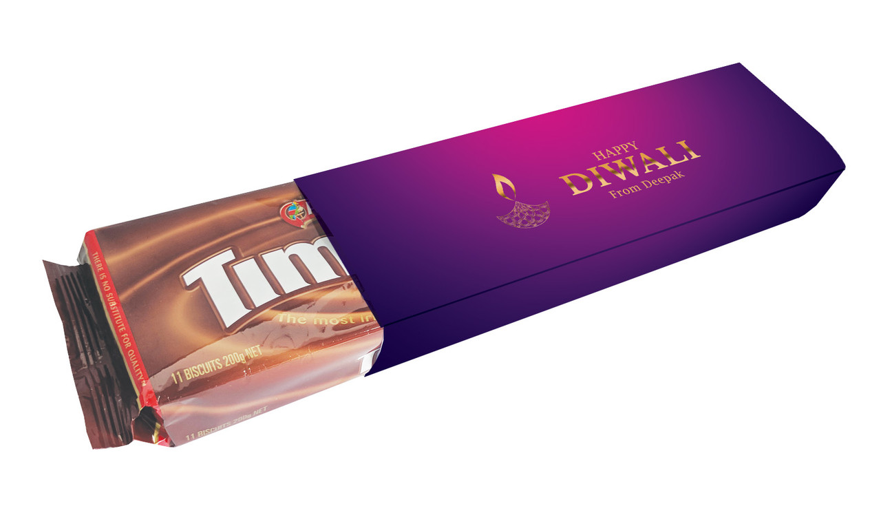 Purple Diwali Custom Packet Of TimTams TM