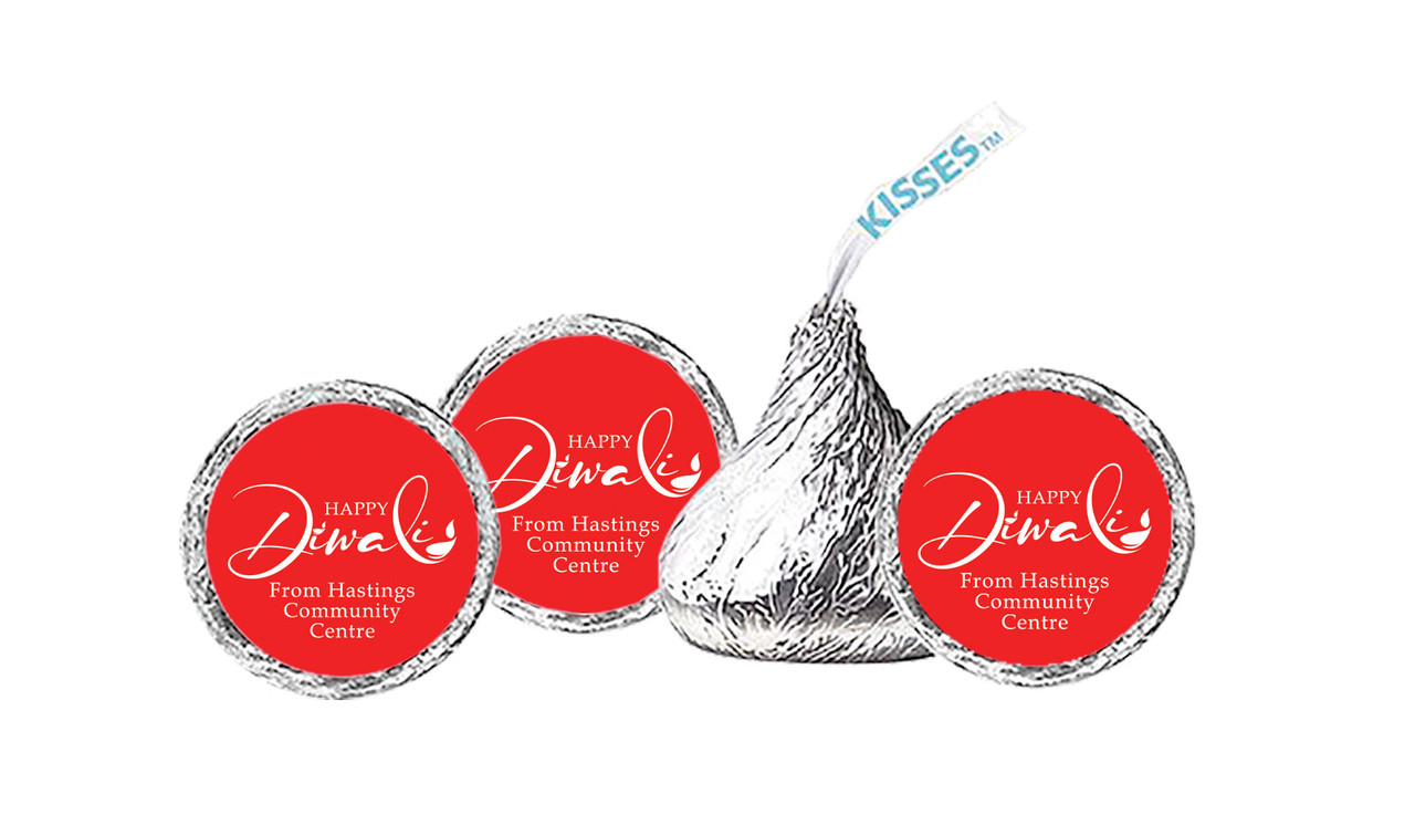 Red Personalised Diwali Hershey's Kisses