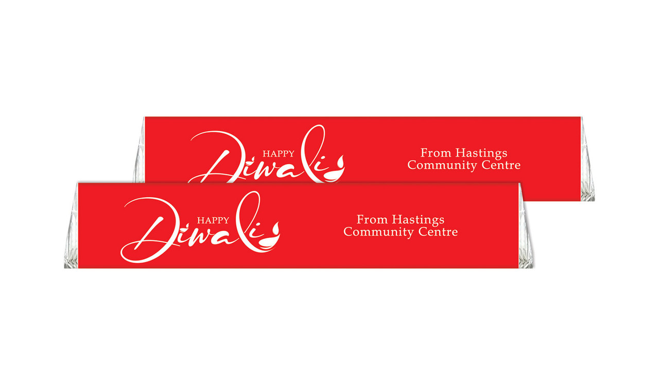 Red Personalised Toblerone Diwali Chocolates 50g