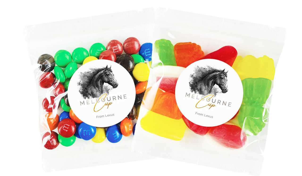 Dark Horse Melbourne Cup Horse Racing Lolly Bag (Choice Of Fillings)