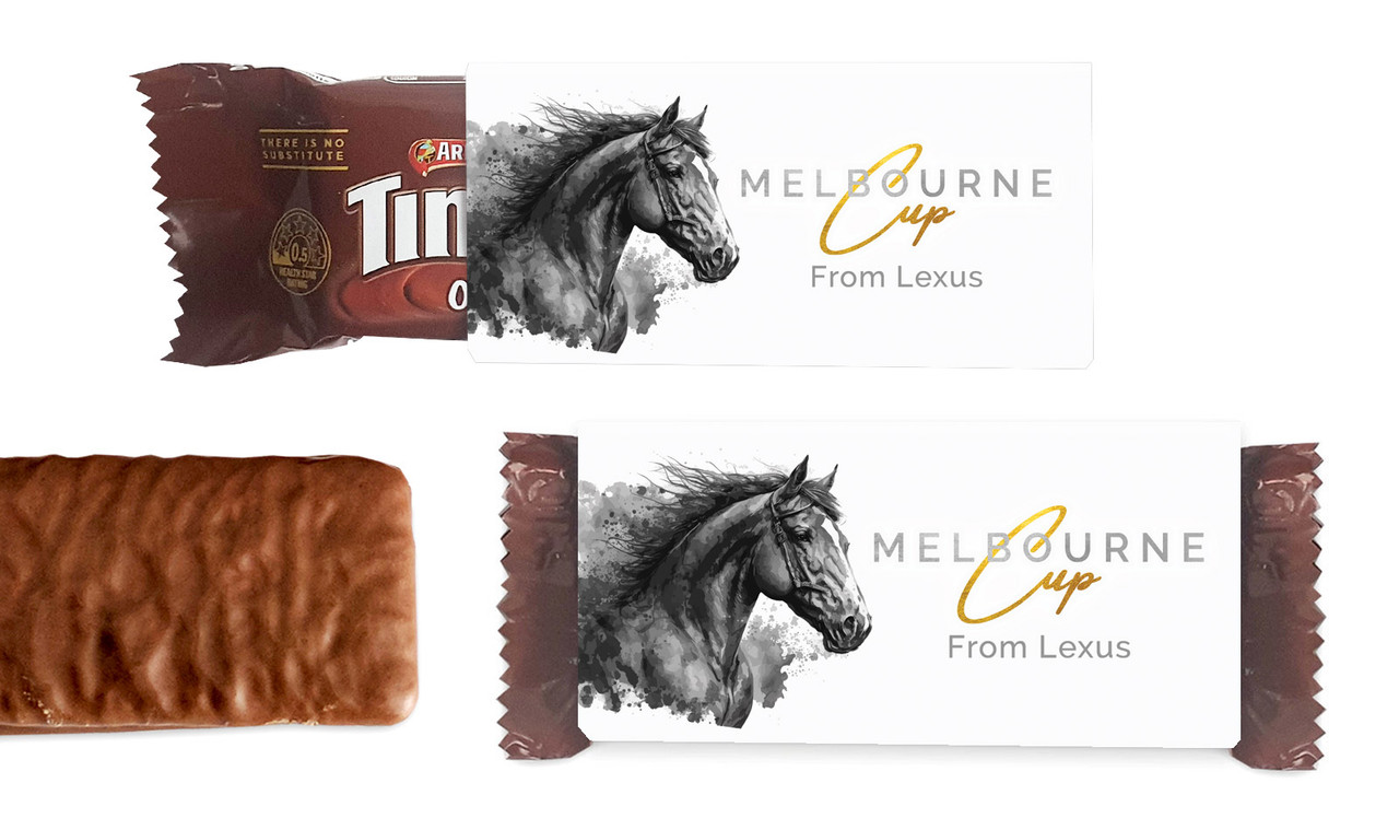 Dark Horse Melbourne Cup Horse Racing Individual TimTam TM (Box Of 150)
