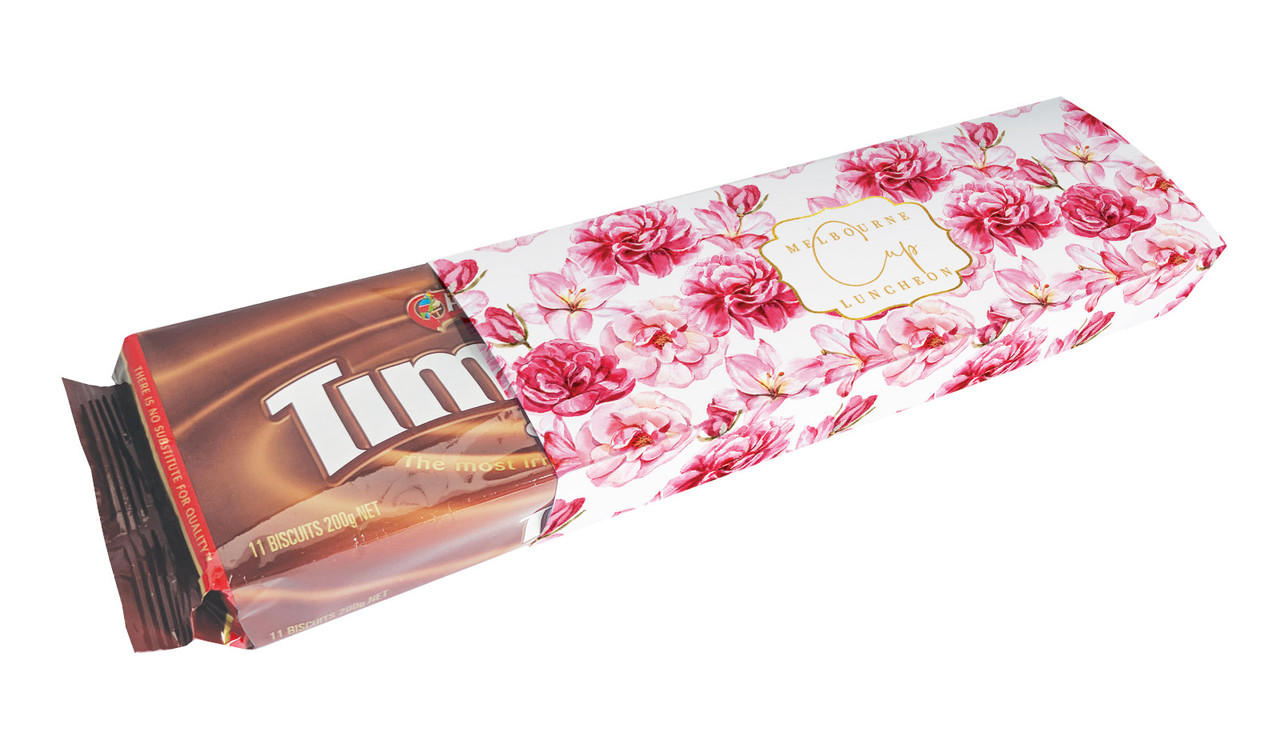 Pink Flowers Melbourne Cup Horse Racing Custom Packet Of TimTams TM