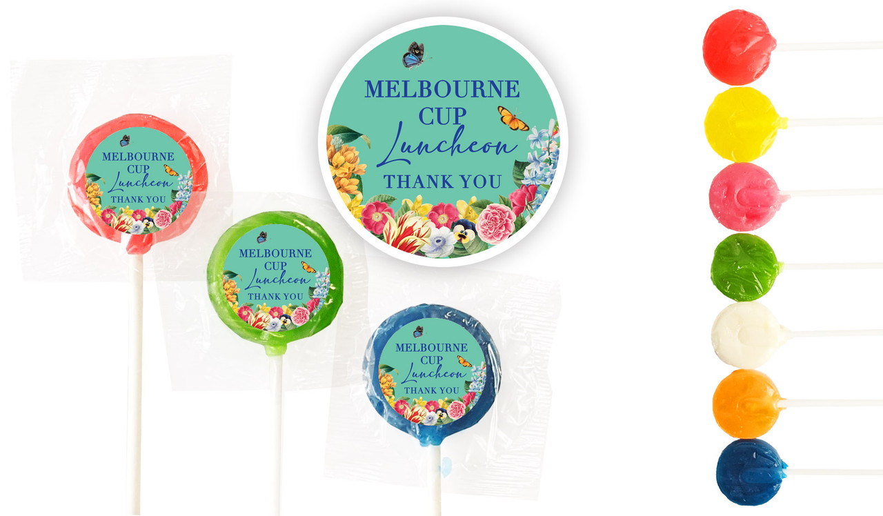 Spring Carnival Melbourne Cup Horse Racing Custom 3cm Mini Lollipops