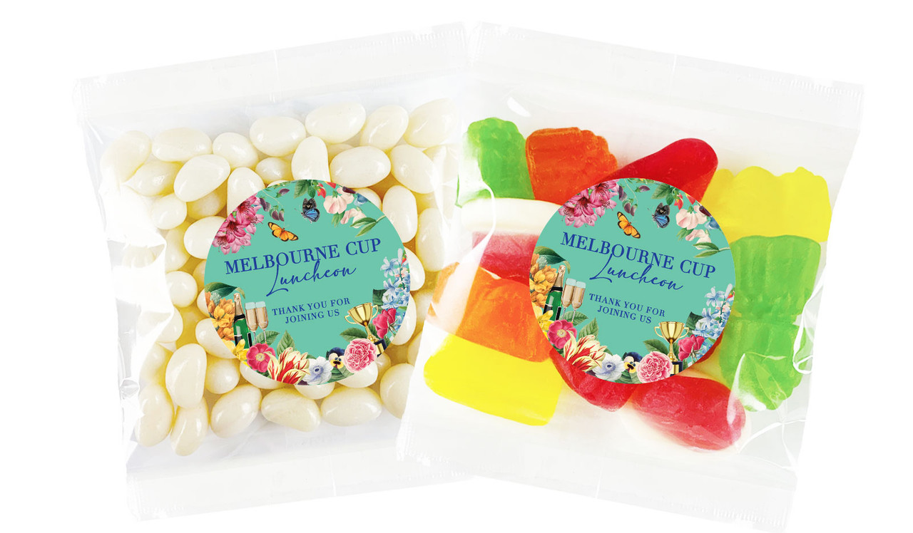 Spring Carnival Melbourne Cup Horse Racing Lolly Bag (Choice Of Fillings)