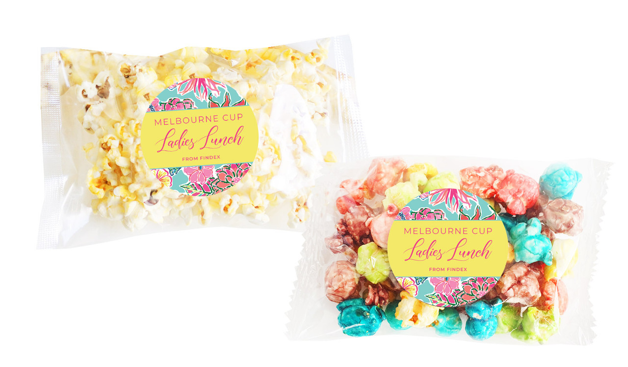 Spring Flowers Melbourne Cup Horse Racing Popcorn Bags