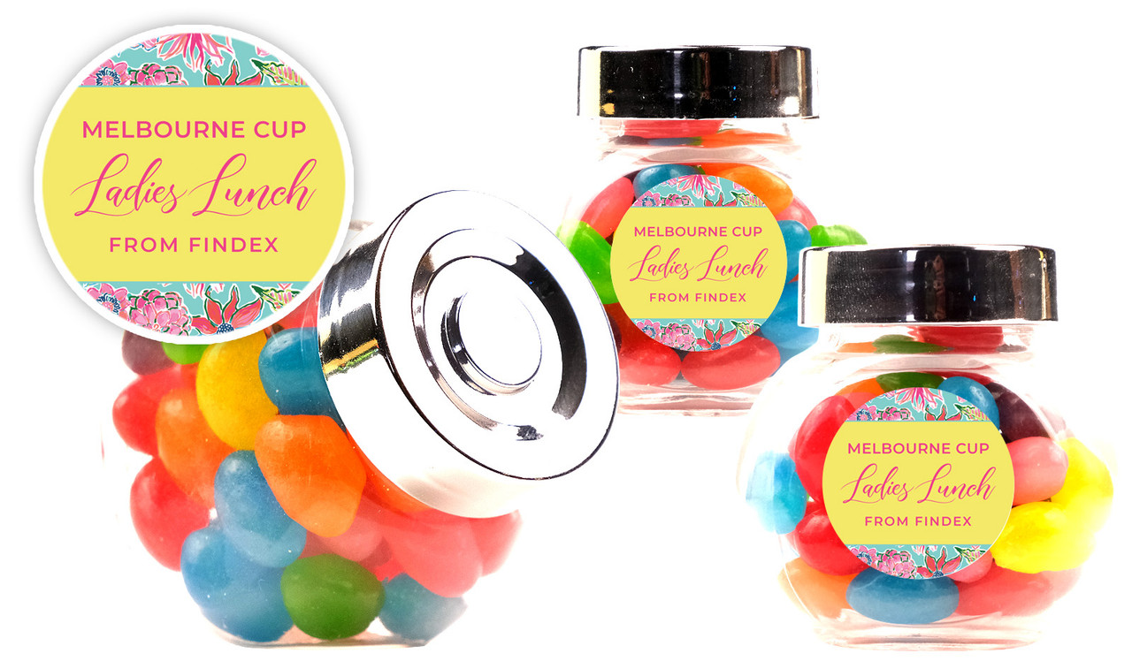 Spring Flowers Melbourne Cup Horse Racing Mini Candy Jar