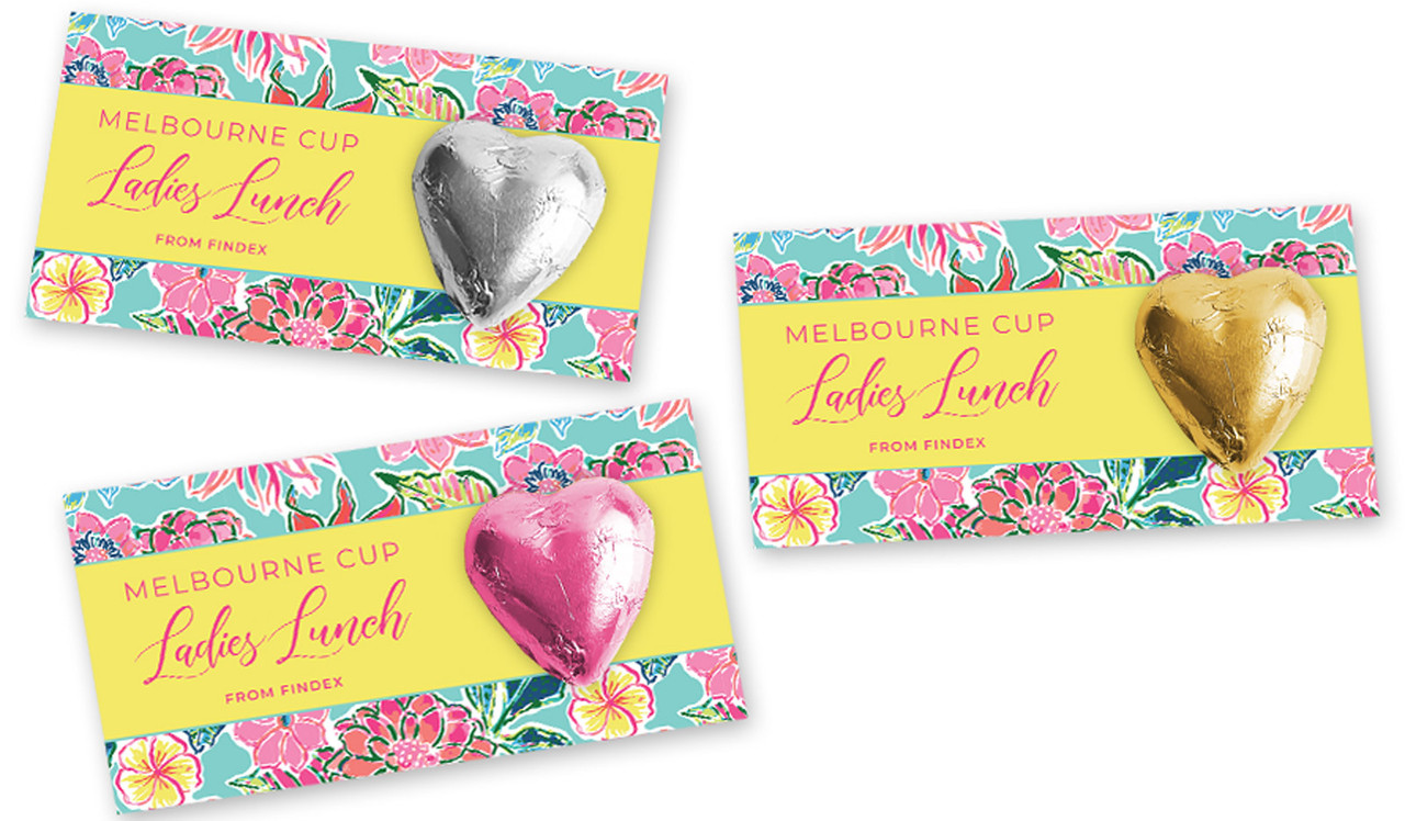 Spring Flowers Melbourne Cup Horse Racing Heart Card