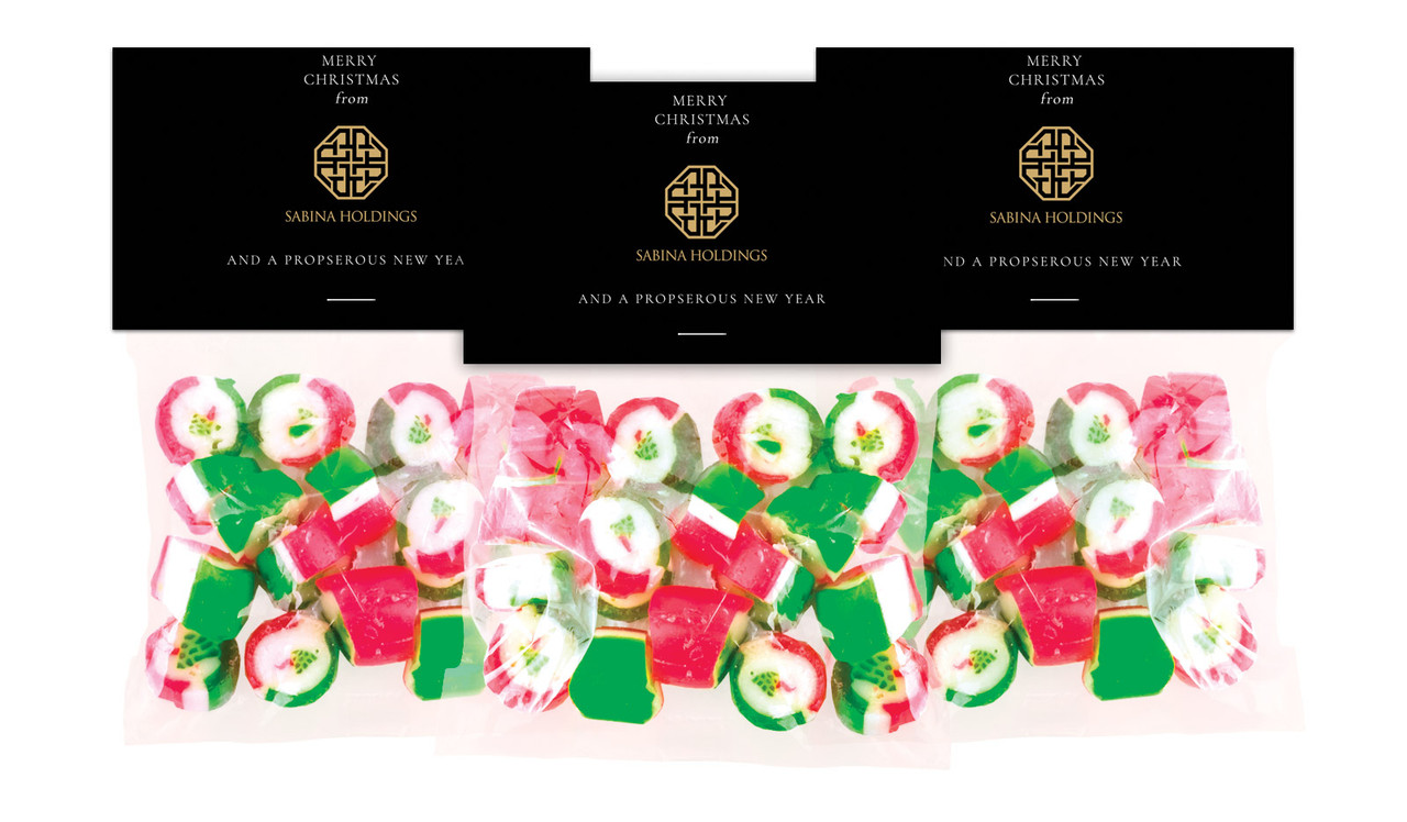 Black Corporate Festive Rock Candy Bags